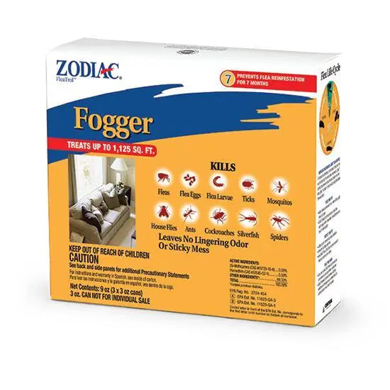 Zodiac Flea & Tick Insects Room Fogger 3 oz. 3-Pack Zodiac