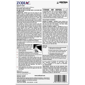 Zodiac Flea & Tick Spot On for Cats 5lbs and Over, 4 Month Supply Zodiac