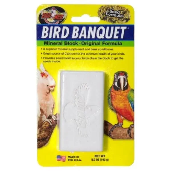 Zoo Med Mineral Block Banquet Bird Food 5 oz. Zoo Med