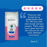 Earthbath Ultra-Mild Wild Cherry Puppy Grooming Wipes 100CT Earthbath