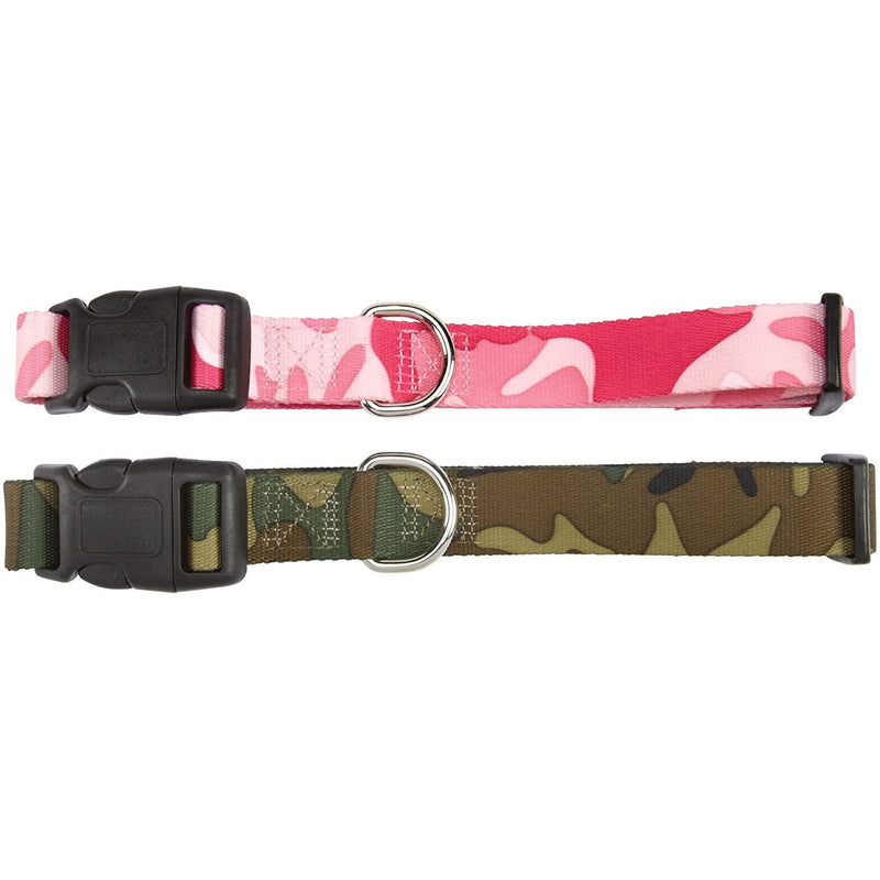 Guardian Gear Nylon Camo Dog Camo Collar Pink 6-10" Guardian Gear