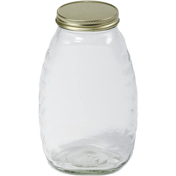 Little Giant Honey Jars With Glass Lid 16 Oz. 12-Pack Little Giant