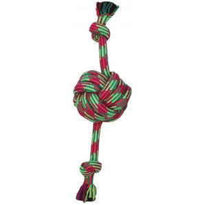 Mammoth Pet Extra Fresh Monkey Fist Ball Rope 18" Asst Colors Mammoth