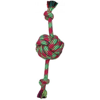 Mammoth Pet Extra Fresh Monkey Fist Ball Rope 18" Asst Colors Mammoth
