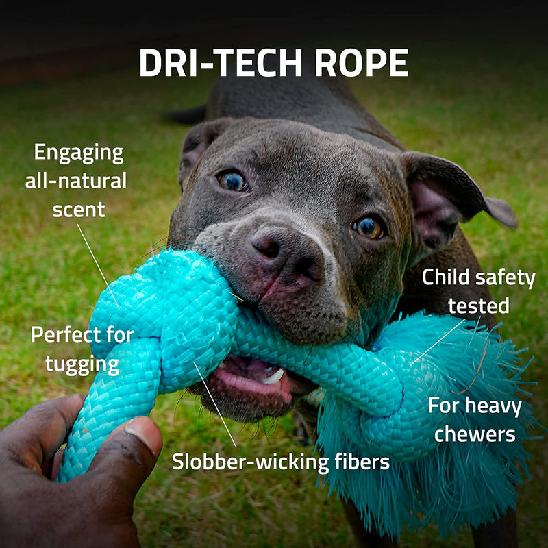 Playology Dri-Tech Rope Dog Toy All Natural Beef Scent, Medium PLAYOLOGY