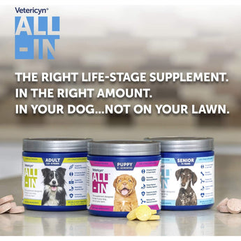 Vetericyn All-in Bone and Joint Dog Supplement for Puppy 90 Tablets 7.3 oz. Vetericyn