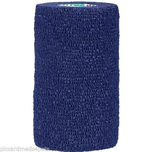 Wrap-It-Up 4" Self Cohesive Flexible Bandages Pets Animals & Humans 18CT, Blue Piccardmeds4pets.com