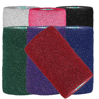 Wrap-It-Up 4" Self Cohesive Flexible Bandages Pets Animals & Humans 18CT, Green Piccardmeds4pets.com