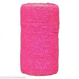 Wrap-It-Up 4" Self Cohesive Flexible Bandages Pets Animals & Humans 18CT, Pink Piccardmeds4pets.com